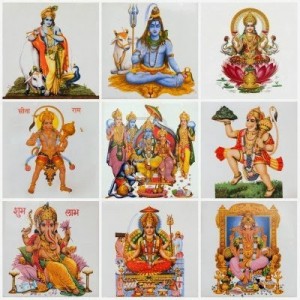 10890292-collage-with-hindu-deities-as-lakshmi--shiva-krishna-hanuman-ganesha-rama-parvati-on-antique-ceramic