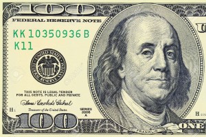 100-dollar-Benjamin-Franklin-as-depicted-on-the-bill-Stock-Photo